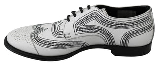 Elegant White Leather Derby Shoes - Luxury for You