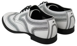 Elegant White Leather Derby Shoes - Luxury for You