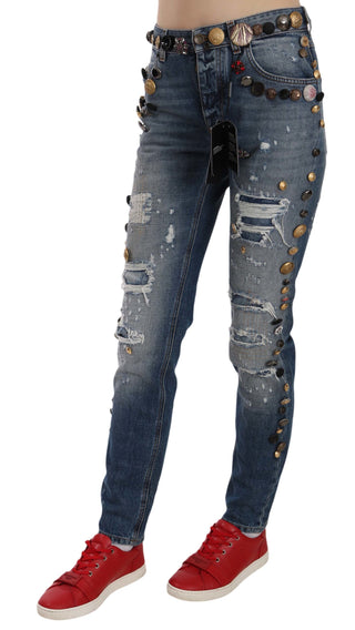 Crystal Embellished Luxury Denim Jeans - Luxury for You