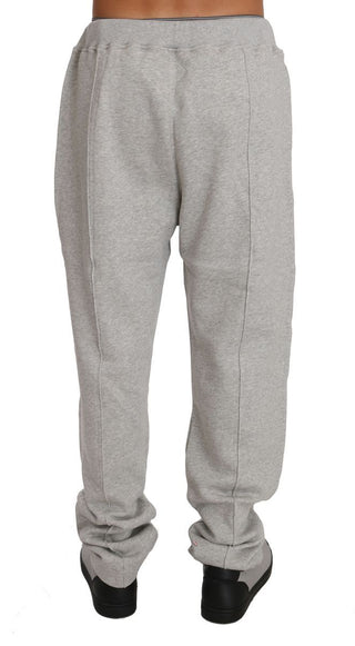 Elegant Gray Cotton Sweatsuit Ensemble - Luxury for You