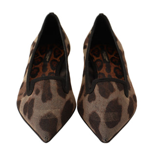 Elegant Leopard Print Flat Loafers - Luxury for You