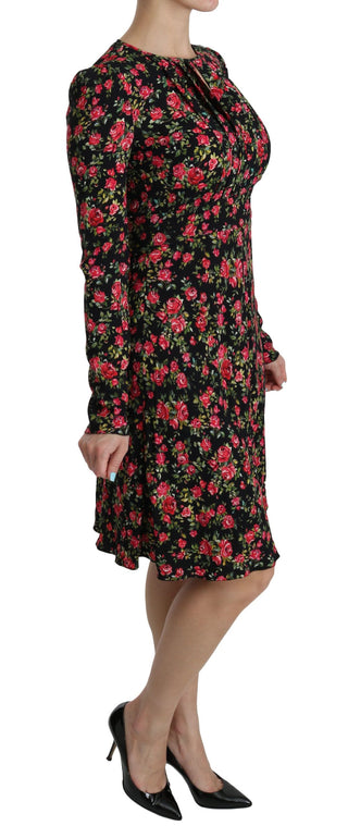 Floral A-line Viscose Knee Length Dress - Luxury for You