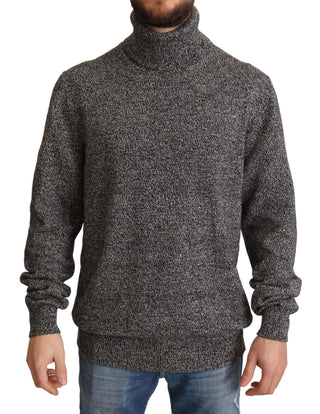 Elegant Gray Cashmere Turtleneck Sweater - Luxury for You