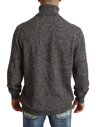 Elegant Gray Cashmere Turtleneck Sweater - Luxury for You