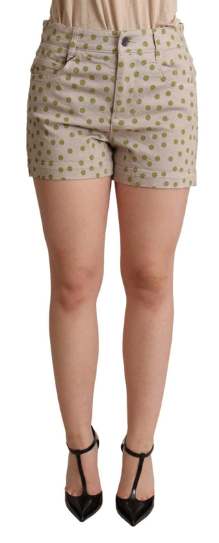 Chic Polka Dot Cotton Stretch Shorts - Luxury for You