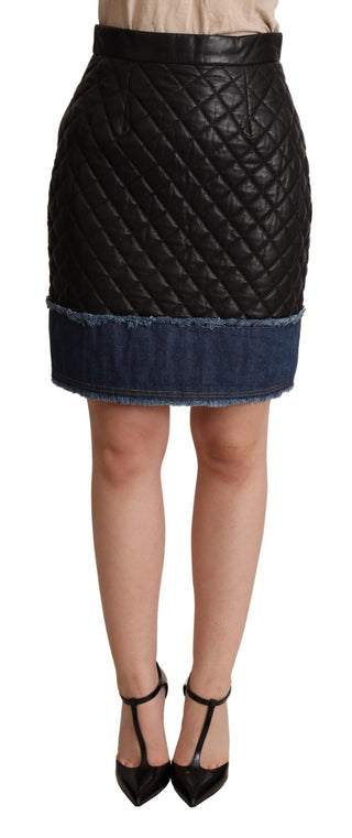 Sleek High-waist Leather Mini Skirt - Luxury for You