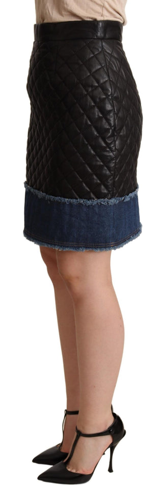 Sleek High-waist Leather Mini Skirt - Luxury for You