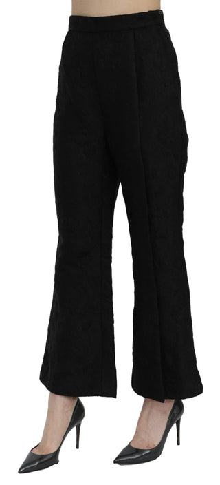 Chic High Waist Flared Cropped Pants - Luxury for You