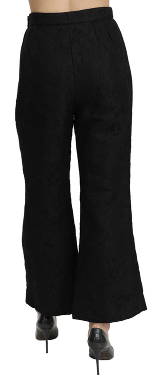 Chic High Waist Flared Cropped Pants - Luxury for You