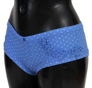 Chic Blue Dotted Designer Bikini Set - Luxury for You