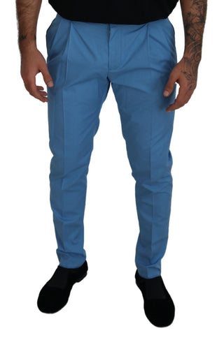 Elegant Slim Fit Chinos - Indulge In Italian Luxury