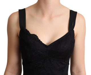 Elegant Black Lace Bodysuit Corset Dress - Luxury for You