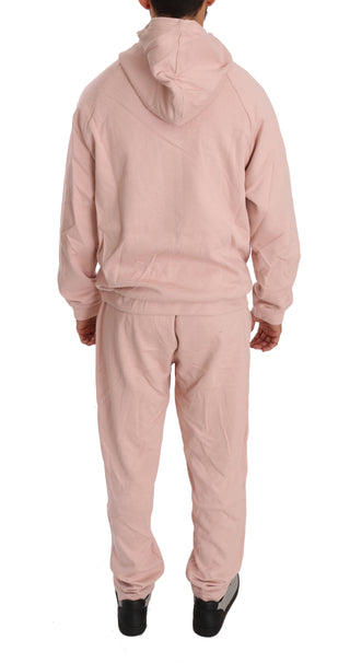 Elegant Pink Cotton Sweatsuit Luxury Comfort - Luxury for You