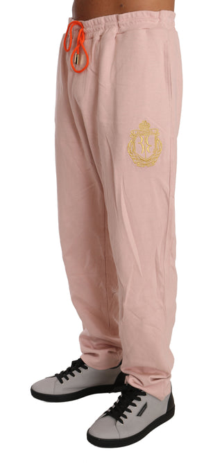 Elegant Pink Cotton Sweatsuit Luxury Comfort - Luxury for You