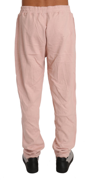 Elegant Pink Cotton Sweatsuit Luxury Comfort - Luxury for You