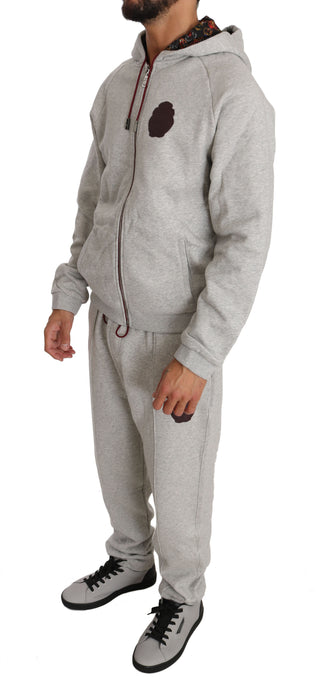 Elegant Gray Hooded Sweatsuit Ensemble - Luxury for You