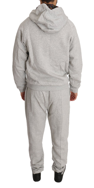 Elegant Gray Hooded Sweatsuit Ensemble - Luxury for You