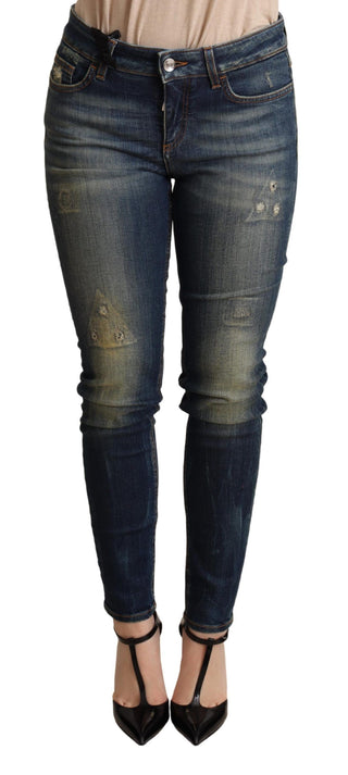 Elegant Slim-fit Dark Blue Skinny Jeans - Luxury for You