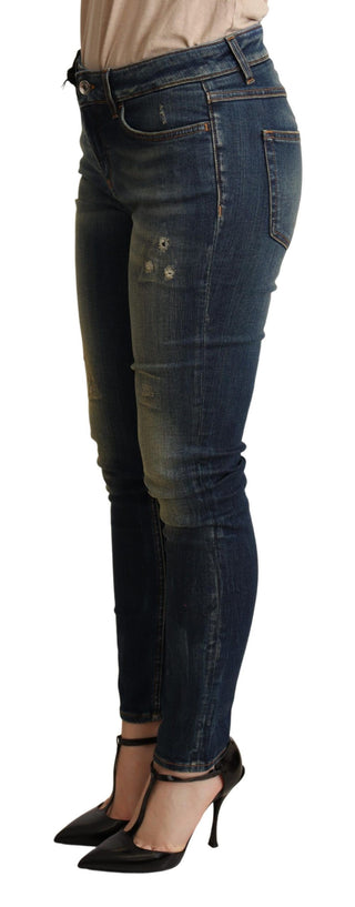 Elegant Slim-fit Dark Blue Skinny Jeans - Luxury for You