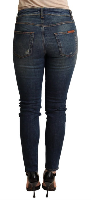 Elegant Slim-fit Dark Blue Skinny Jeans - Luxury for You