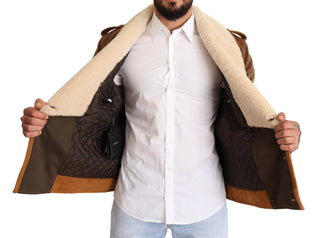 Elegant Double Breasted Shearling Jacket - Luxury for You