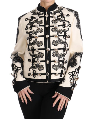 Elegant Off-white Baroque Jacket - Luxury for You