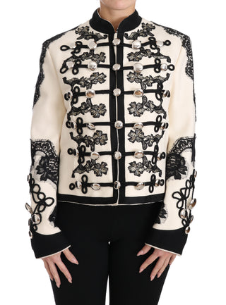 Elegant Off-white Baroque Jacket - Luxury for You