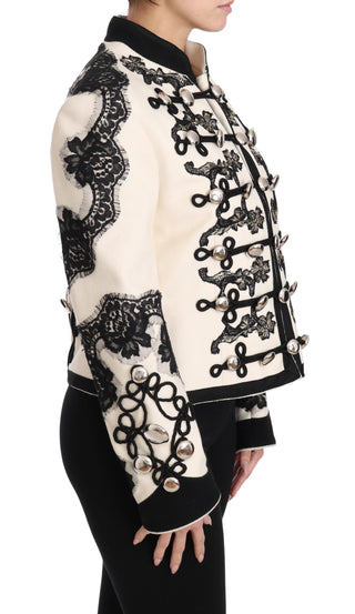 Elegant Off-white Baroque Jacket - Luxury for You