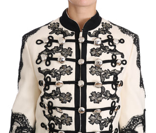 Elegant Off-white Baroque Jacket - Luxury for You