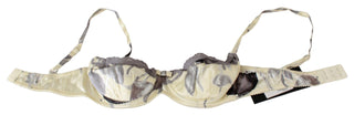 Beige Lace Balconcino Silk Bra - Luxury for You