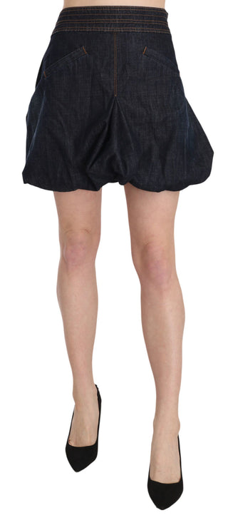 Chic Dark Blue A-line Mini Skirt - Luxury for You