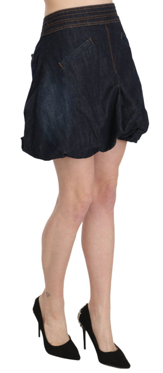 Chic Dark Blue A-line Mini Skirt - Luxury for You