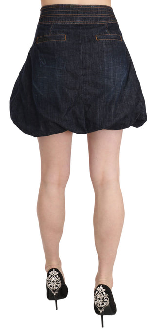 Chic Dark Blue A-line Mini Skirt - Luxury for You