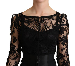 Elegant Black Lace Mini-dress Delight - Luxury for You