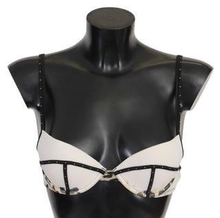 Elegant White Push-up Bra With Logo Details - Luxury for You