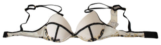 Elegant White Push-up Bra With Logo Details - Luxury for You