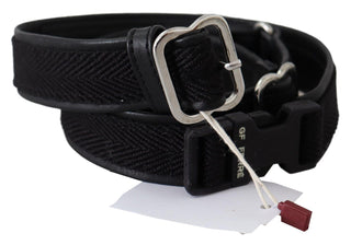 Chic Black Leather Waist Belt With Chrome Buckle - Luxury for You