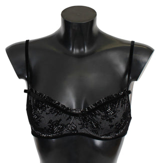 Sleek Black Mesh Balconcino Bra - Luxury for You