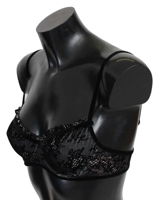 Sleek Black Mesh Balconcino Bra - Luxury for You