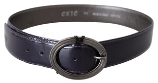 Elegant Purple Leather Waist Belt - Luxury for You