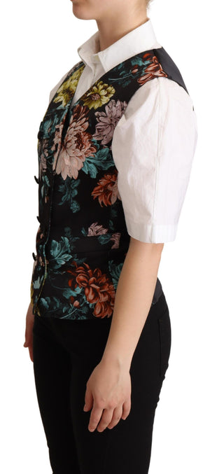 Exquisite Floral Jacquard Waistcoat - Luxury for You