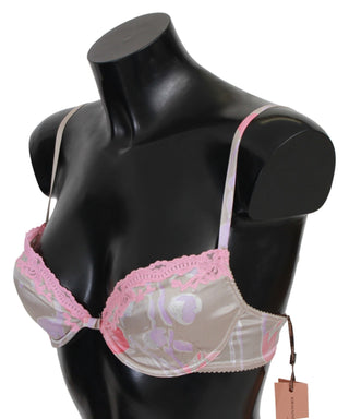 Chic Pink Lace Silk Blend Push Up Bra - Luxury for You