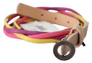 Multicolor Twisted Faux Leather Belt - Luxury for You