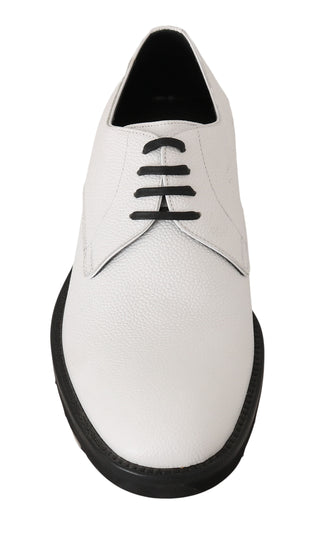 Elegant White Formal Leather Shoes - Luxury for You