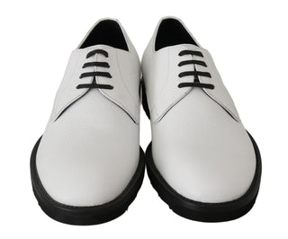 Elegant White Formal Leather Shoes - Luxury for You