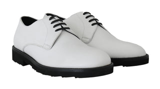 Elegant White Formal Leather Shoes - Luxury for You