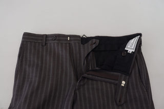 Elegant Striped Dress Pants For Men