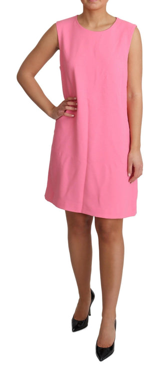 Elegant Pink Shift Knee Length Dress - Luxury for You