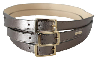 Metallic Bronze Leather Fashion Belt - Luxury for You