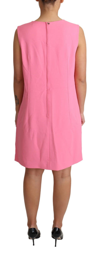 Elegant Pink Shift Knee Length Dress - Luxury for You